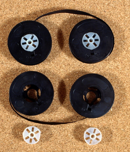 Two(2) - 1/2" Ribbon on 2" universal spools for 95% of all manual typewriters