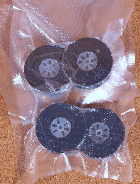 Two(2) - 1/2" Ribbon on 2" universal spools for 95% of all manual typewriters